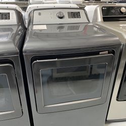 GE Black Stainless Steel 7.4 Cu. Ft. Aluminized Alloy Drum Electric Dryer