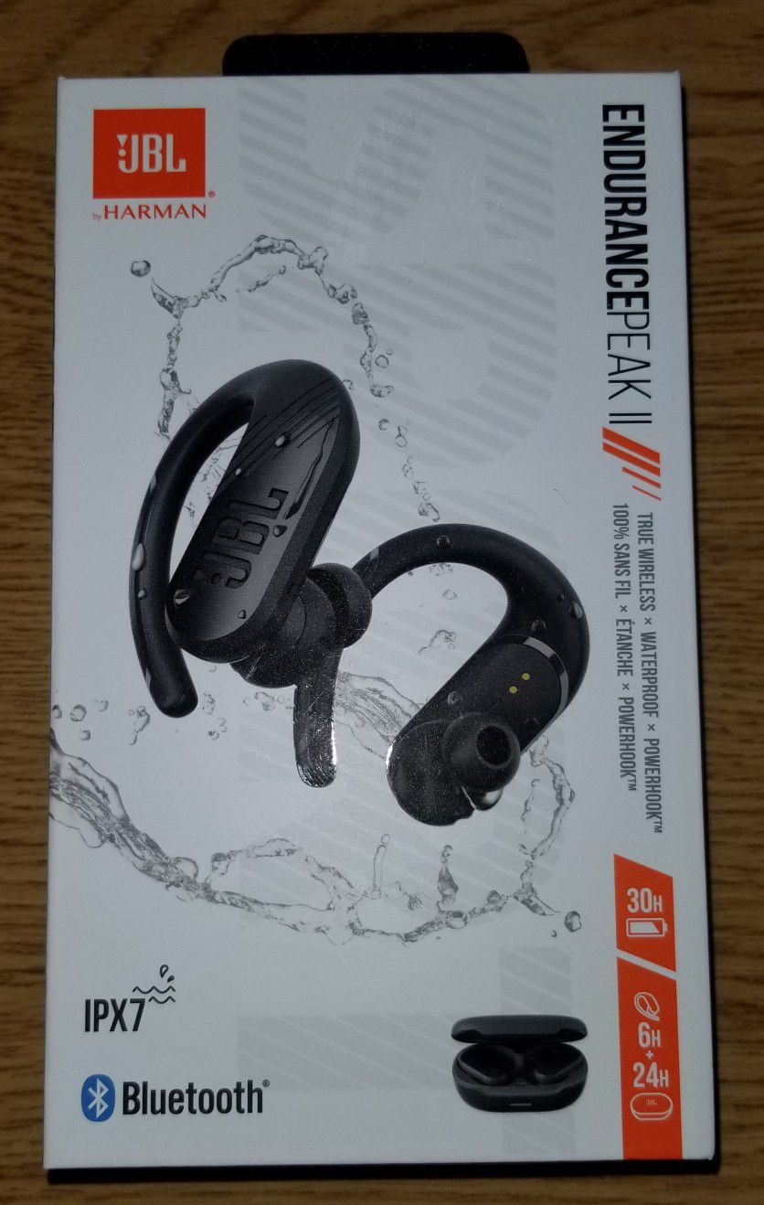JBL Endurance Peak II True Wireless Sports Headphones - Black

BRAND NEW NEVER USED!!!