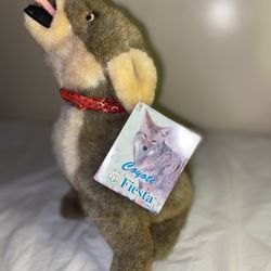 Fiesta Plush Coyote Bandanna Howling Grey Soft Stuffed Animal
