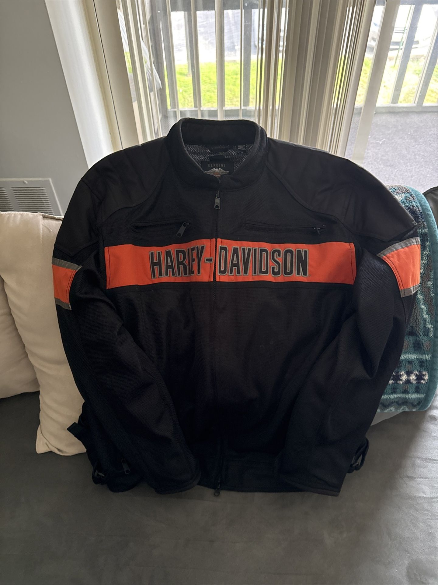 3XL Lightweight Harley Davidson Riding Jacket (Reflective)