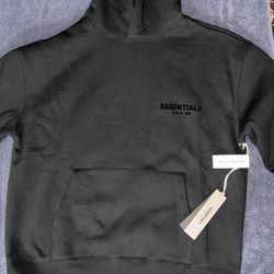 Black Essential Hoodie 