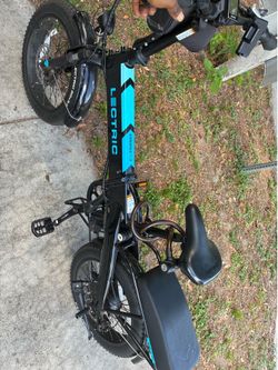 Electric bike blue