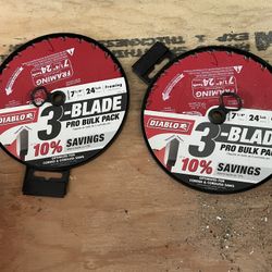 3 Pack Blades 7  1/4
