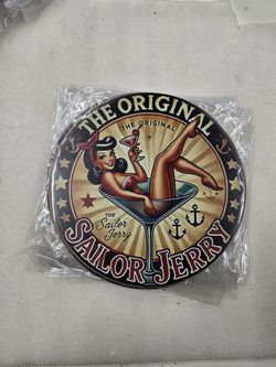 Original Sailor Jerry Pinup Girl Metal Sign 