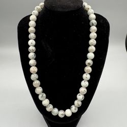 Kiwi Jasper 18” Beaded Necklace 