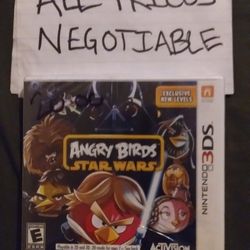 Sealed Nintendo 3ds Game.  Angry Birds Star Wars 