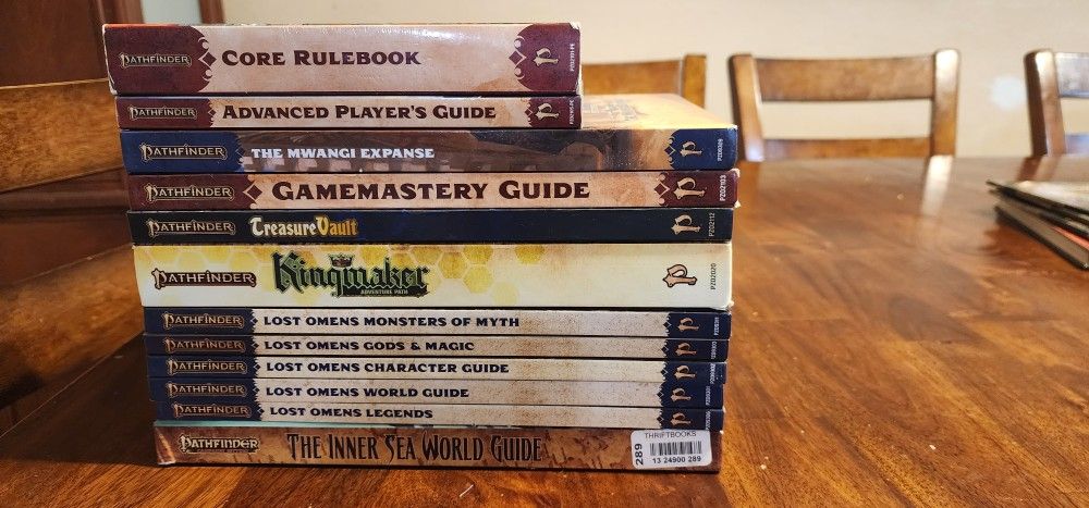 Pathfinder 2e, Pathfinder 1, RPG Books TTRPG Lot Or Individual Make Offer