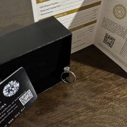 VVS Moissanite Ring 925 Silver – Papers Included – Diamond Tester Positive 