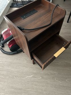 Small nightstand with usb, c , 2 grounded power outlets.