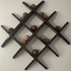 Set Of 2 Cross Cross Shelves 