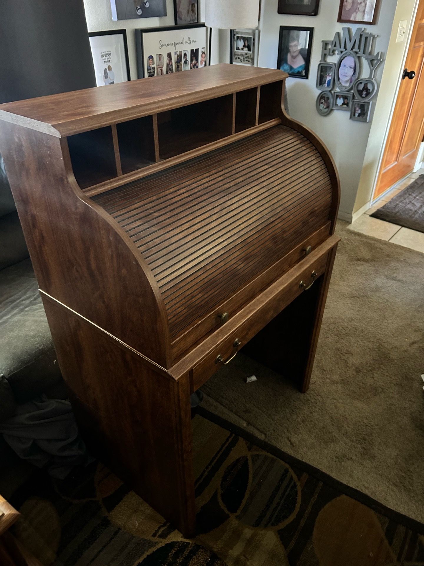 Vintage Roll Top Desk