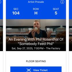 An Evening with Phil Rosenthal of Somebody Feed Phil 