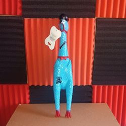 16" LARGE  RUBBER CHICKEN SQUEAK Screaming Sound Squeeze Cat & Dog Toy Novelty