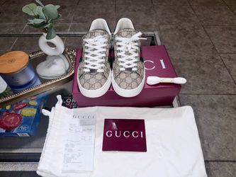 Ace GG Canvas Low-Top Sneakers