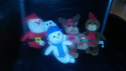 5 plush teddy bears