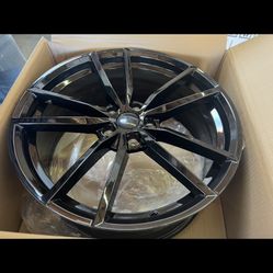 Vw 19” New Blk Sport Style Rims New Tires Set Gti Passat