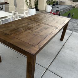 Rustic Farmhouse Wood Dining Table