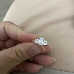 Real 925 Sterling Silver Wedding Ring Size 7