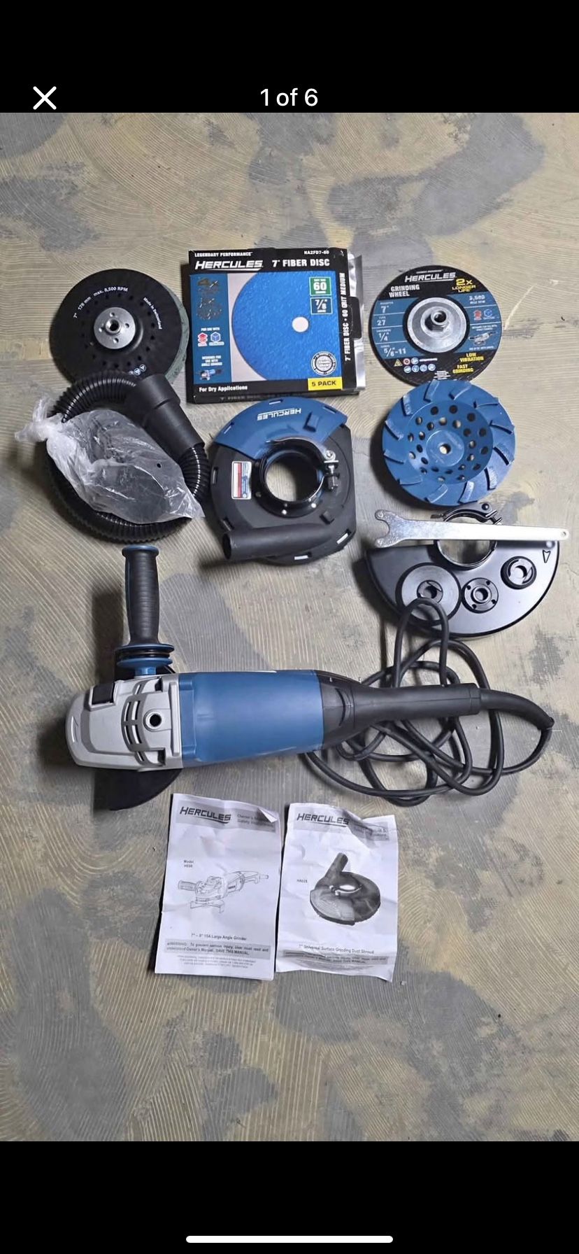 Angle Grinder With Accessories