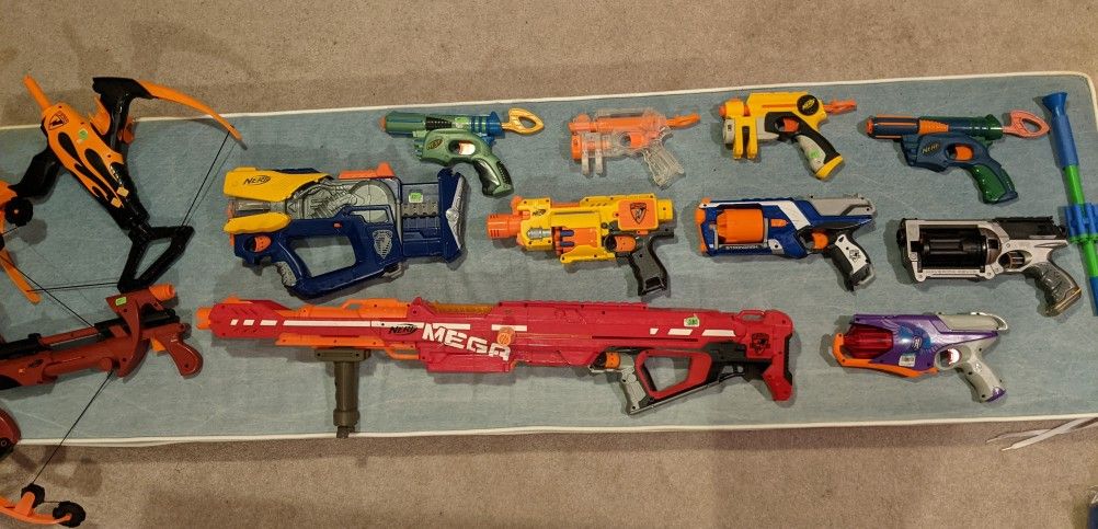 Nerf Guns and Ammo - $50