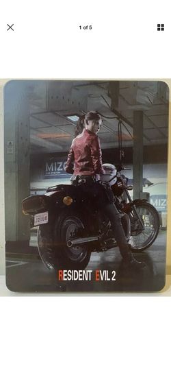 Resident Evil 2 Steelbook Case PS4/XBOX 1 (NO GAME DISC) "CUSTOM"