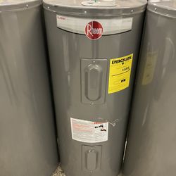 ENERGYGUIDE Rheem Sales Company, Inc. Water Heater - ELECTRIC Tank Size (Storage Capacity): 36 gallons Model PROE40 M2 RH95 M29651