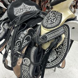 Monturas charras para caballos 🐎 100% piel 