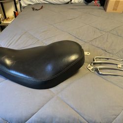 Rider Seat And Small Luggage Rack For Sportster