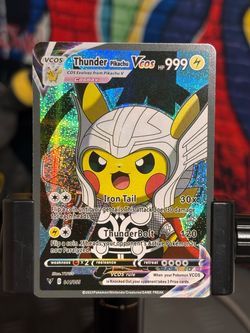 “Thunder” pikachu art card.