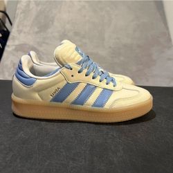 NEW Men's Adidas Samba XLG Shoes JQ2109 Wonder White Ash Blue Gum Gazelle