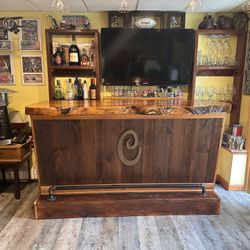 Beautiful Live Edge Bar
