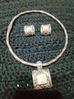 Vintage Ornate Scrollwork Jewelry Set