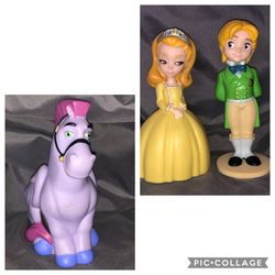 Disney Junior Sophia the First Minimus the pony, Prince James, Princess Amber large figurine toy lot set! 💜 free gift with purchase! Disney Jr