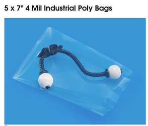 Bags - flat poly bags 5x7