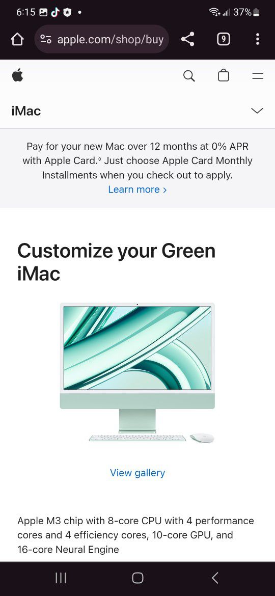 New Green Apple Mac Desktop 