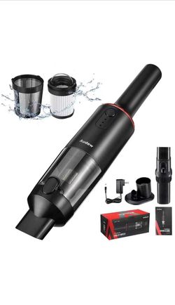 Handheld Vacuum Cordless, Mini Hand Vacuum Cleaner with 7Kpa Powerful Suction, Charging Dock, Rechargeable Lightweight Portable Vacuum Cleaner for Car