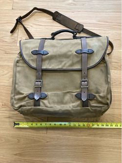 Vintage Filson TALON zipper #242?  Rugged Twill bag w/strap
