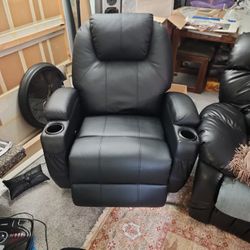 Reclining Rocker With Built In Electric Massage Chair