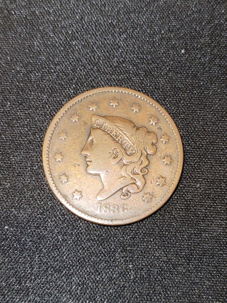 1836 LARGE CENT (Fine)