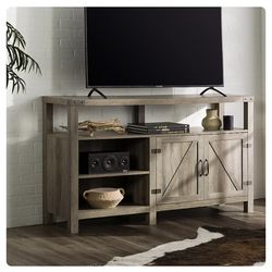 58 inch grey wash tv stand brand new in box