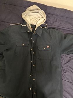 Navy Blue Hooded Jacket