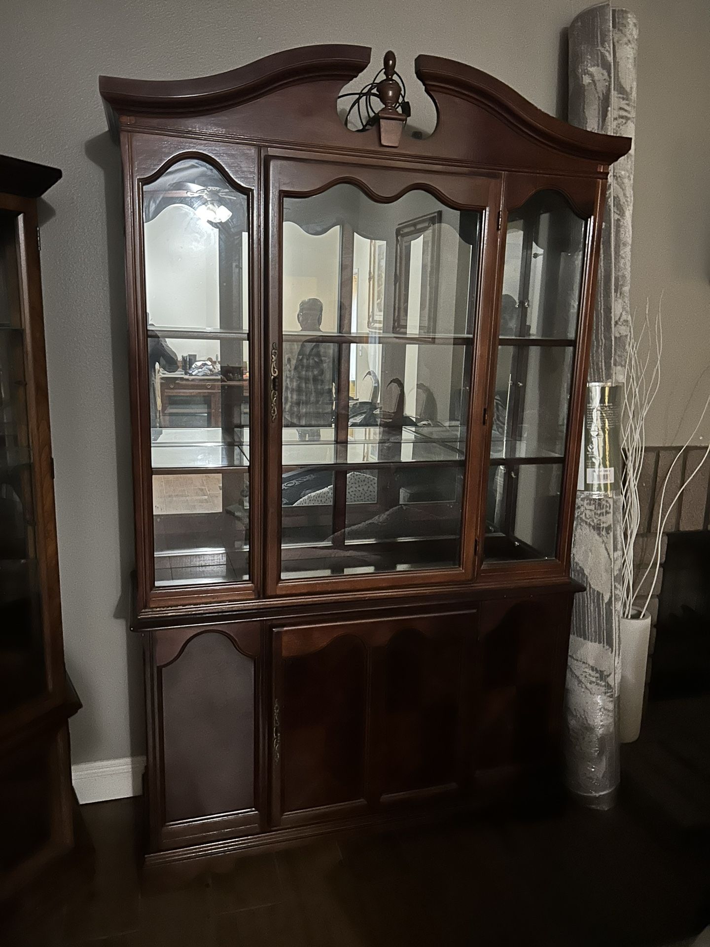 Antique Wood Armoire 