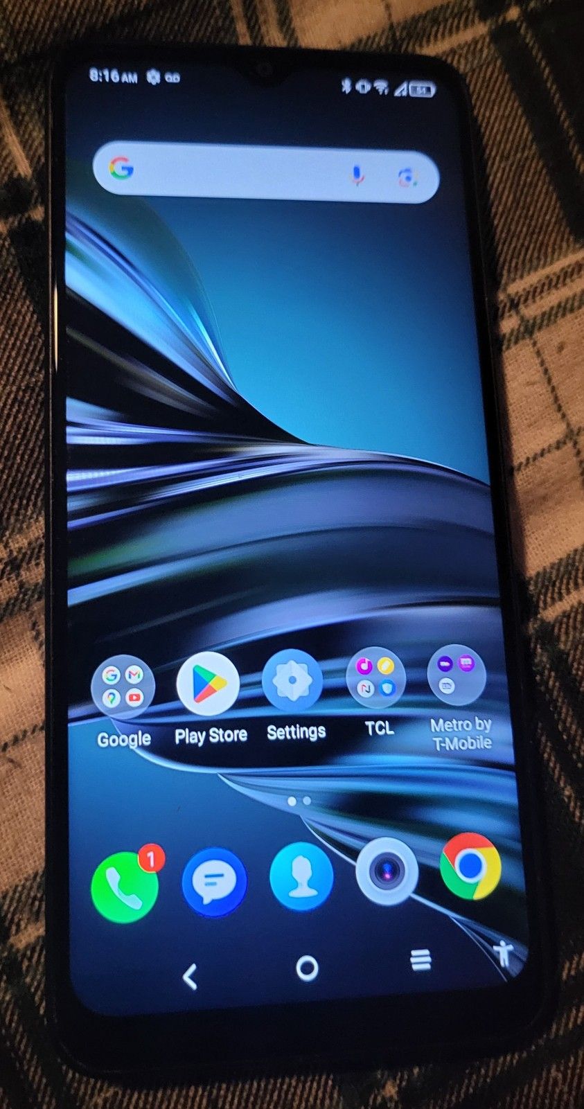 Unlocked TCL Phone With Case And Charger
