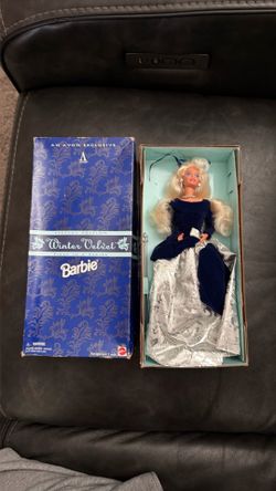 1995 Avon Exclusive Winter Velvet Barbie – Special Edition, First in Series