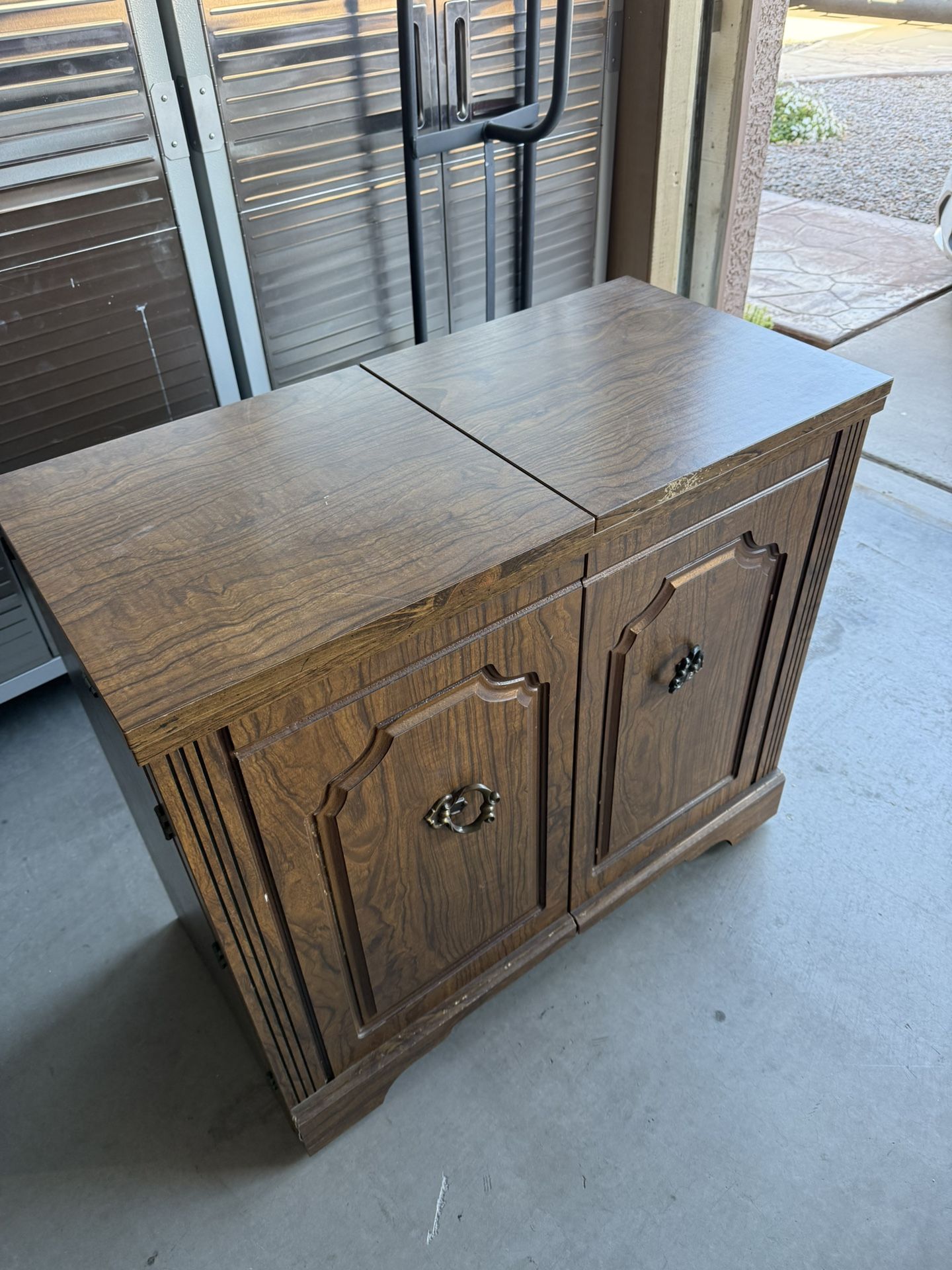 Sewing Machine Table And Cabinet