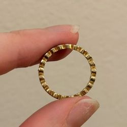 Solid Sterling Silver Wedding Band Size 6.5