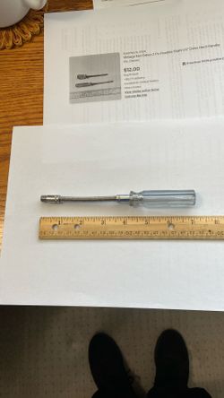 Nut Driver, 1/4” Drive, Hard Handle Flexible Shaft