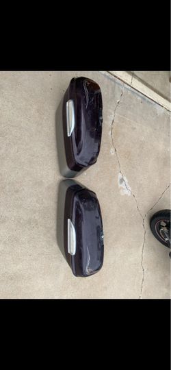 Motorcycle Hard Saddlebag Pair Dark Purple