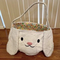 Large Jumbo Plush Easter Basket Bunny