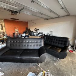 Two Brand New Black Couches Both For $600